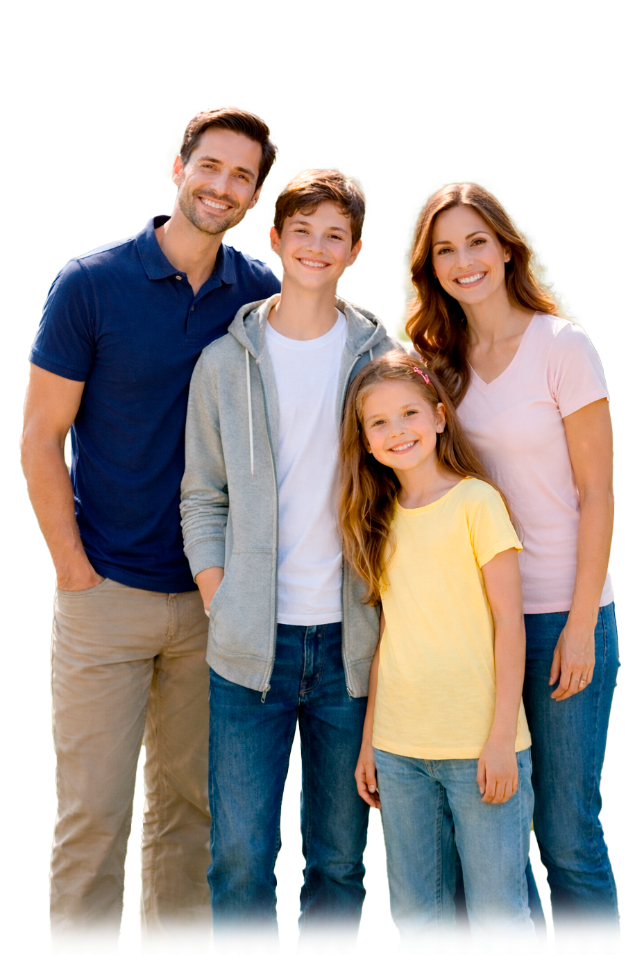 Modelo em estúdio usando camiseta minimalista — confecção premium B2B e private label